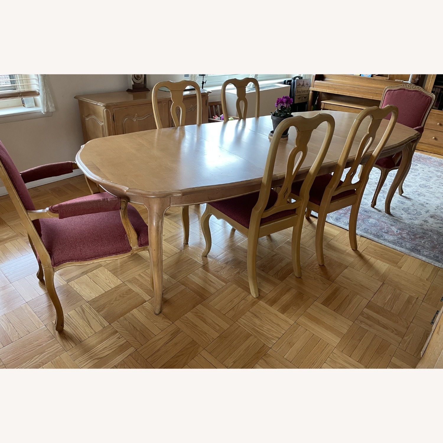 Ethan Allen Extendable Wooden Table - image-5