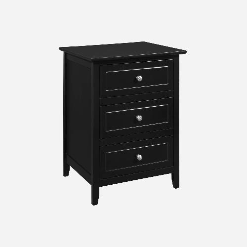 Used Denez Black Nightstand for sale on AptDeco