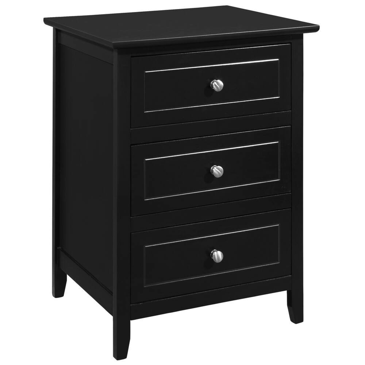 Denez Black Nightstand - image-4
