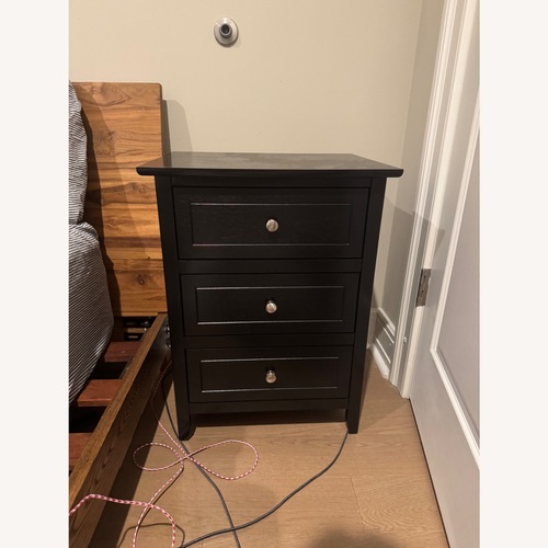 Used Denez Black Nightstand for sale on AptDeco