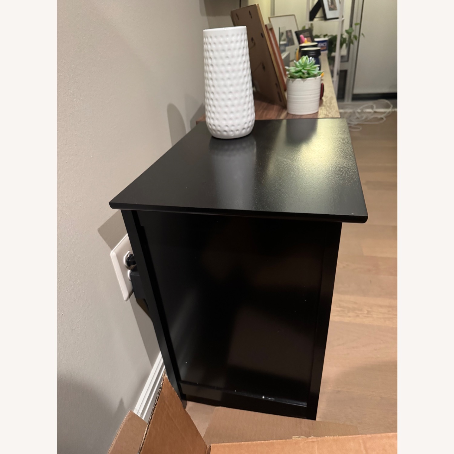 Denez Black Nightstand - image-3