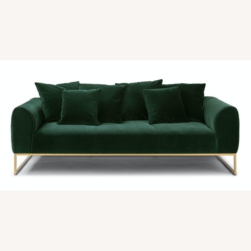 Used Article Green Velvet Couch for sale on AptDeco