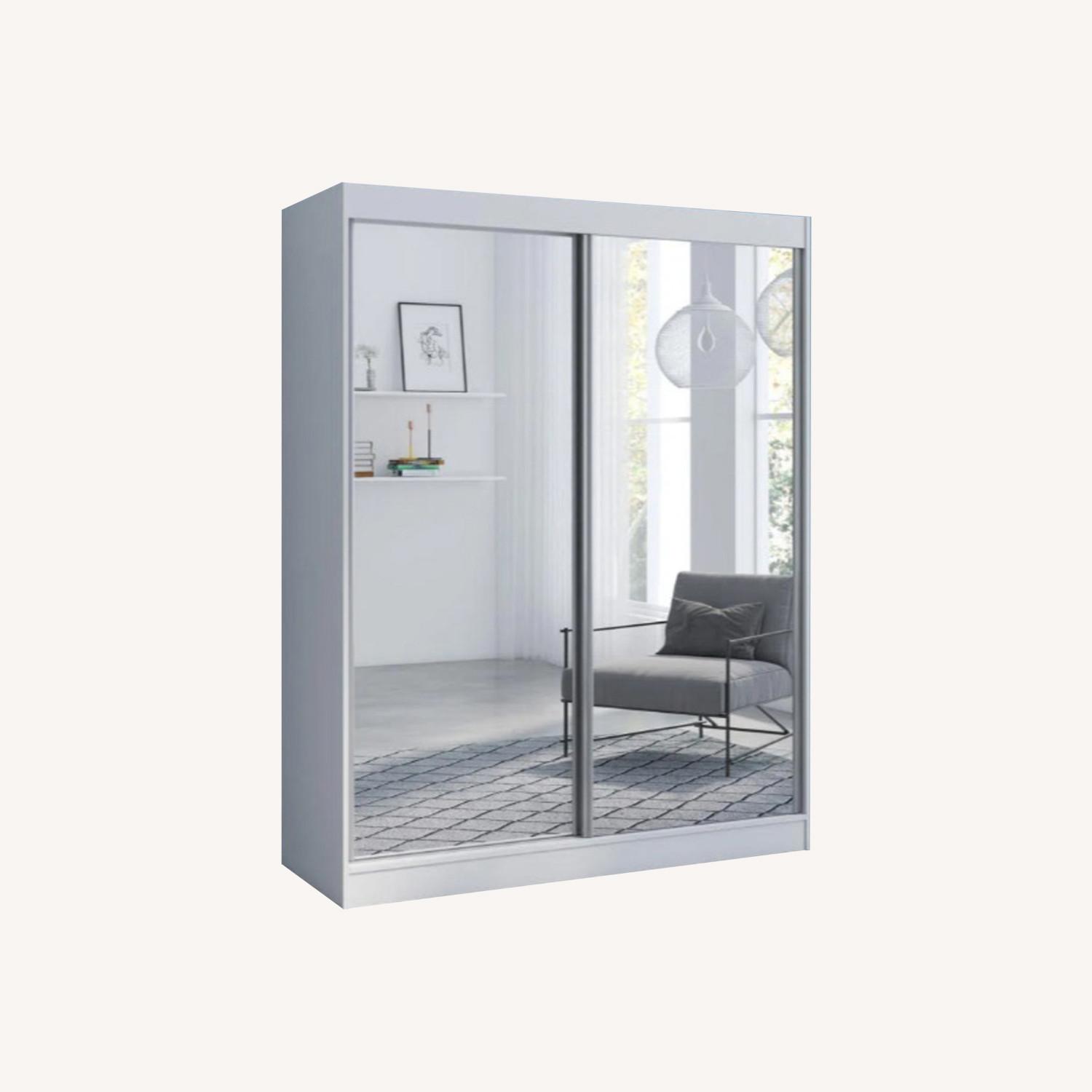 Mirror Front Wardrobe - image-0