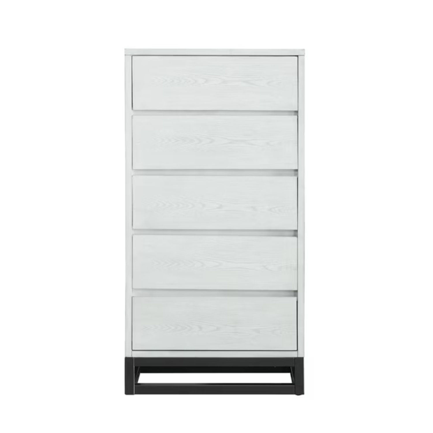 Tall Grey Washed Wooden Dresser - image-4