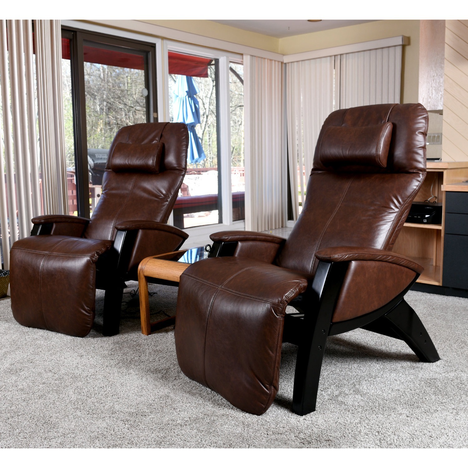 Pair of Zero Gravity Heated Massage Recliners - image-2