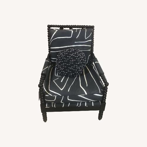 Used Bassett BW Bobbin Patterned Armchair for sale on AptDeco
