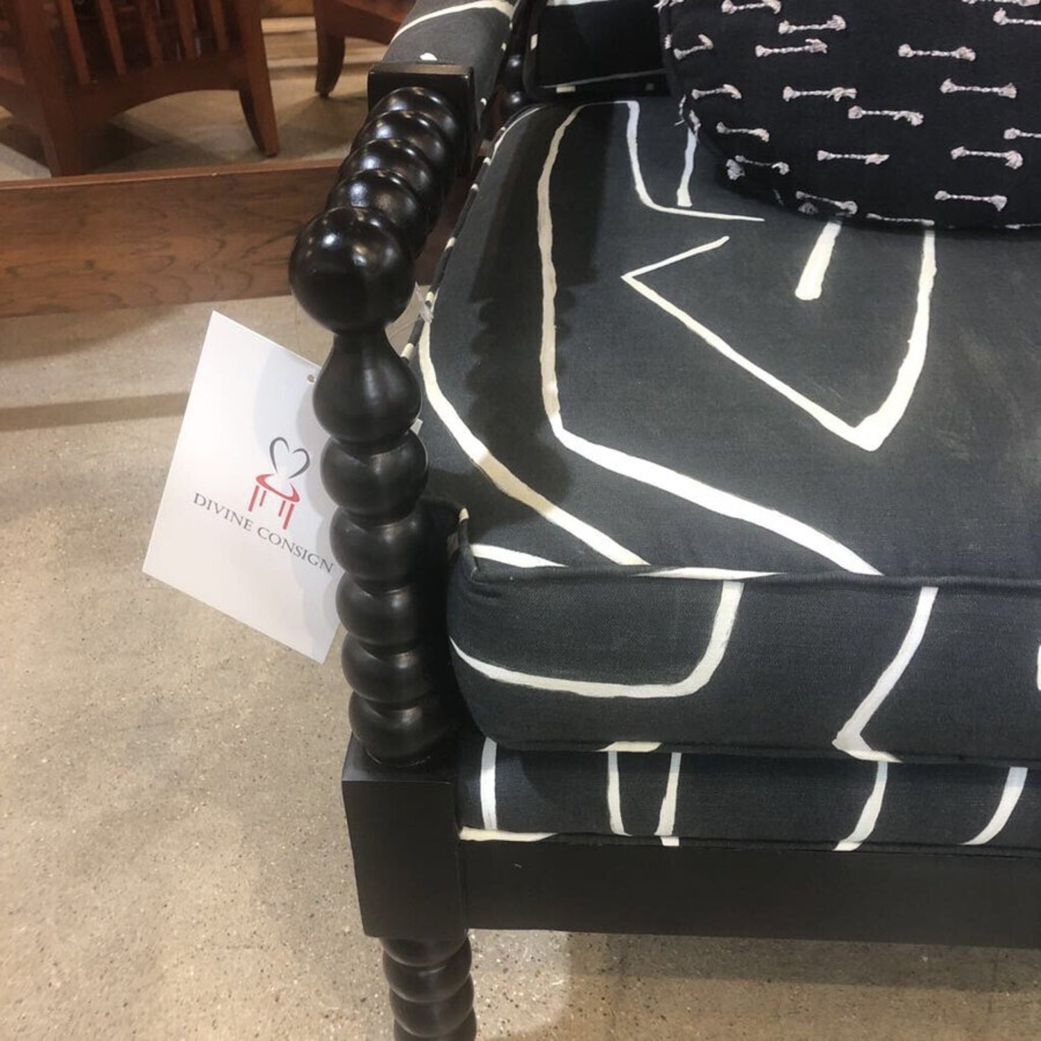 Bassett BW Bobbin Patterned Armchair - image-7