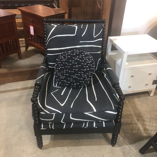 Used Bassett BW Bobbin Patterned Armchair for sale on AptDeco