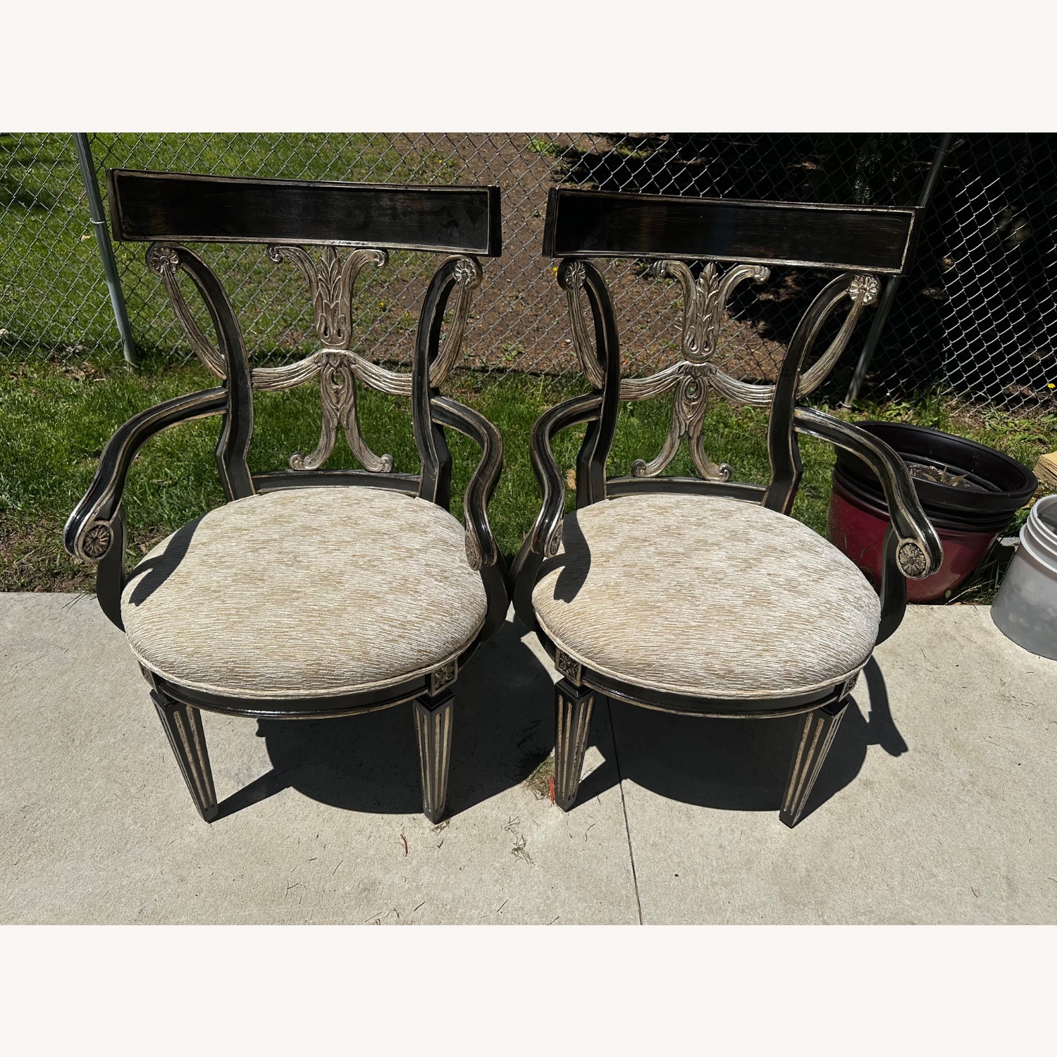 Pair of Century Furniture Hollywood Regency Chairs - image-4