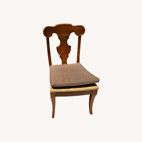 Used Pair of Stanley Furniture Chairs Wicker Seat Rush for sale on AptDeco