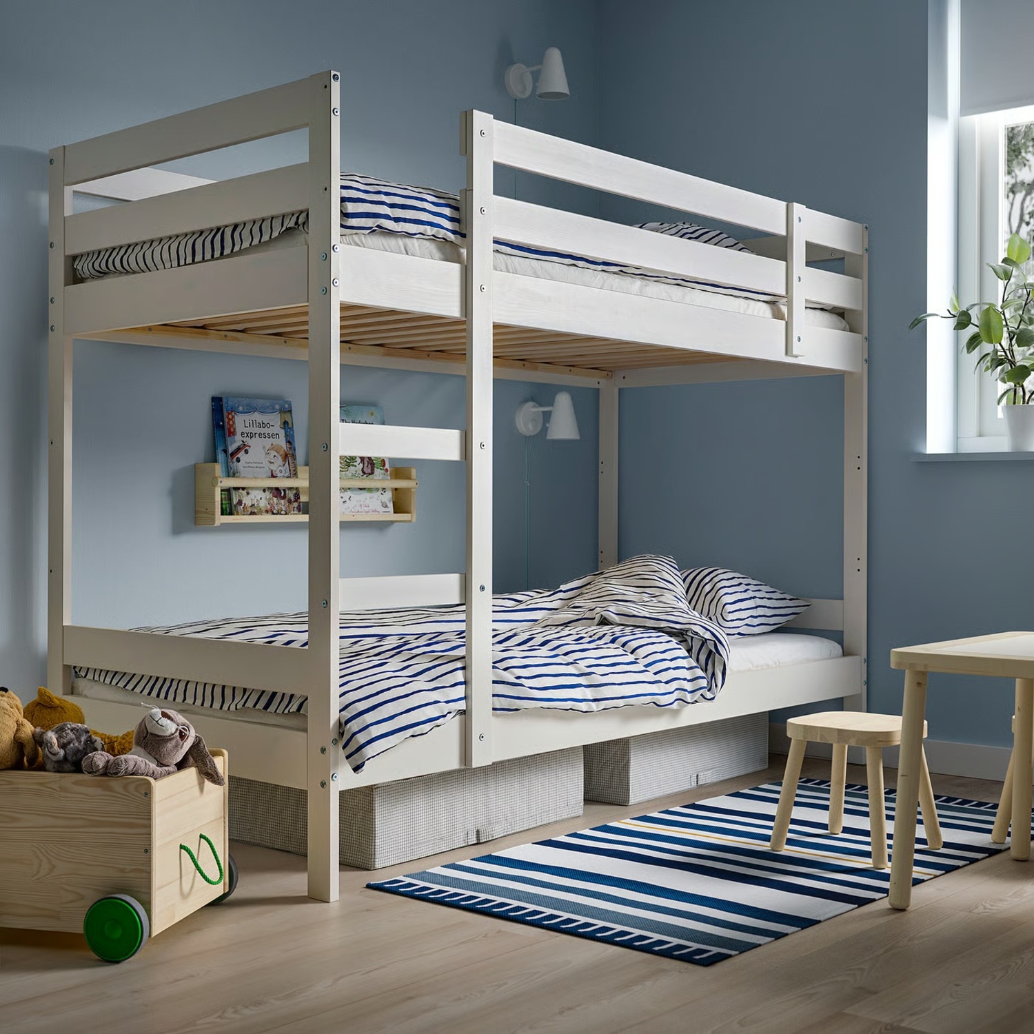 IKEA MYDA Sturdy Wood Bunk Bed Frame - image-5