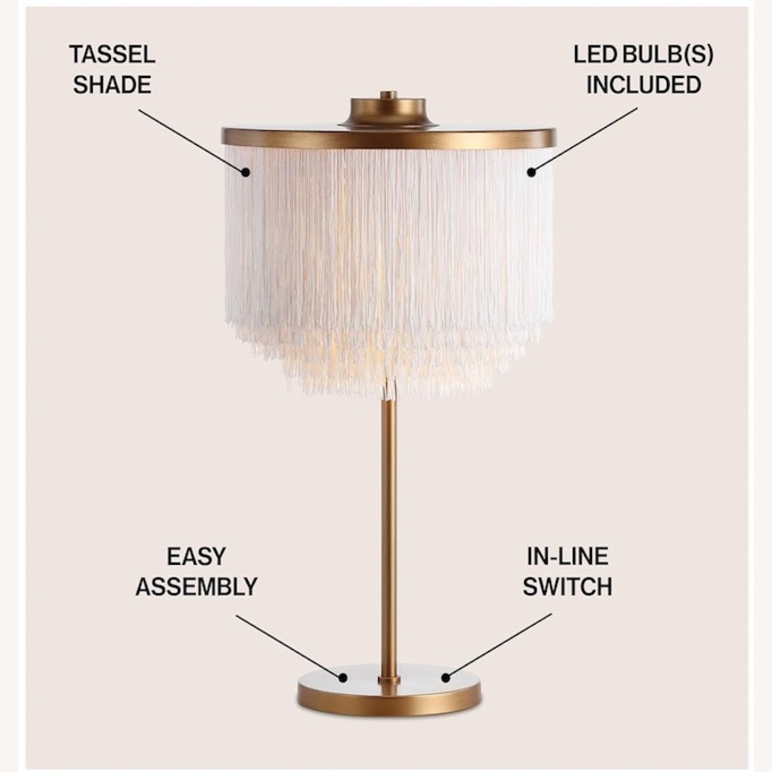 FANTASTIC FRINGE TABLE LAMP - image-5