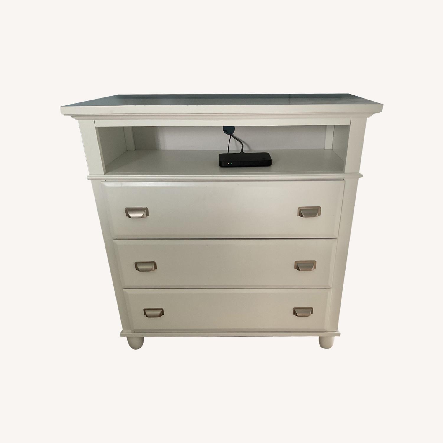 3 Drawer White Chest - image-0