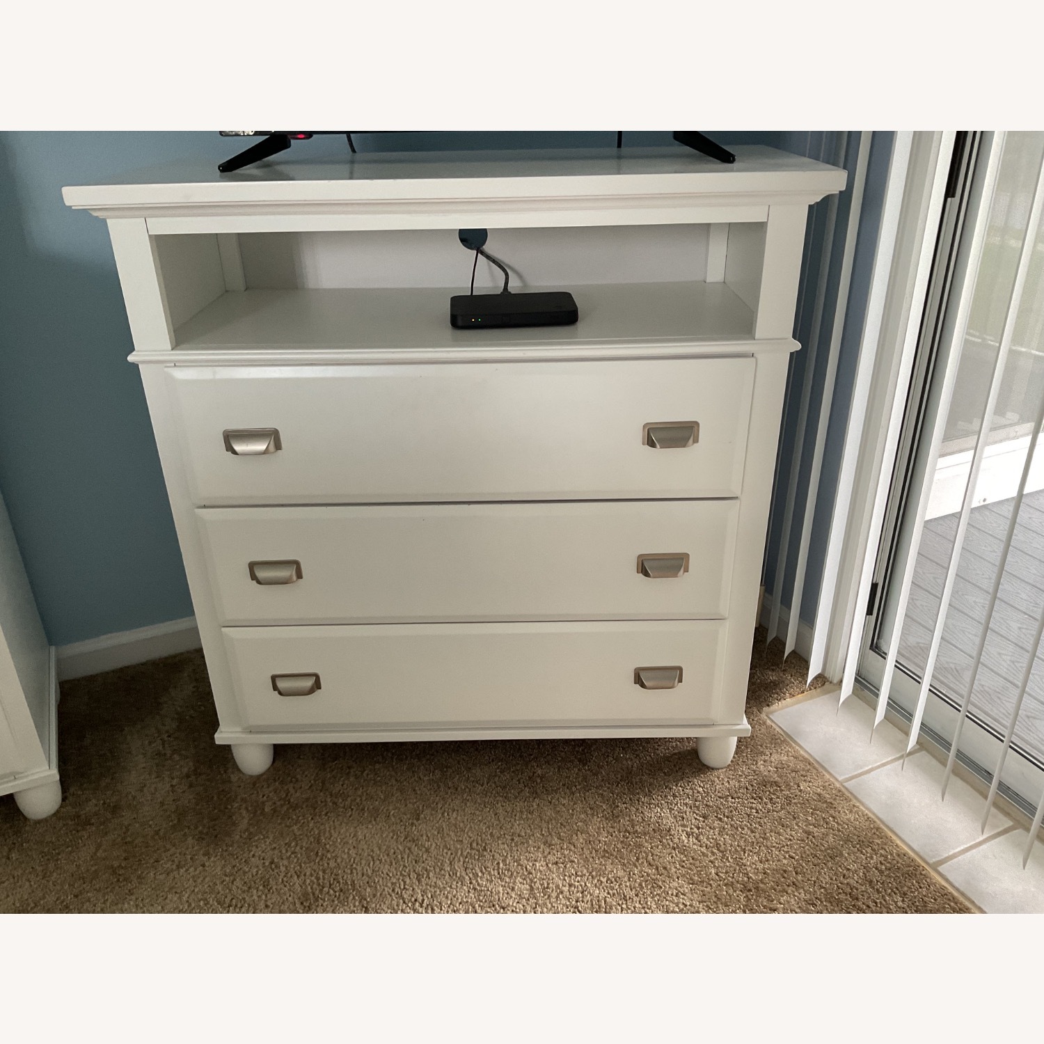 3 Drawer White Chest - image-3