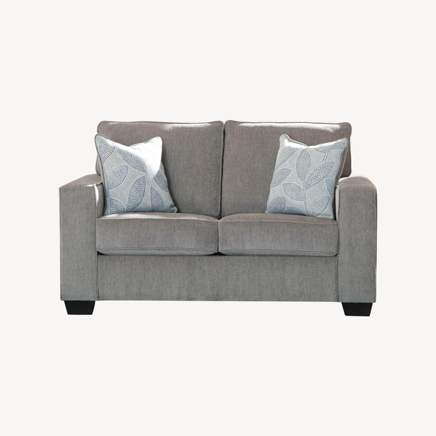 Altari Gray Loveseat - image-0