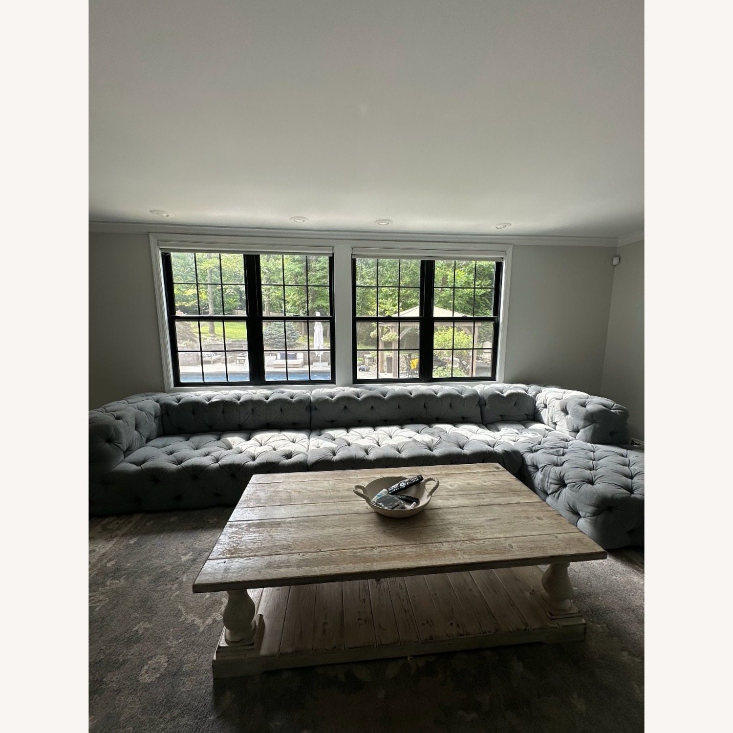 RH Soho Tufted Fabric 3 Piece Sectional - image-2