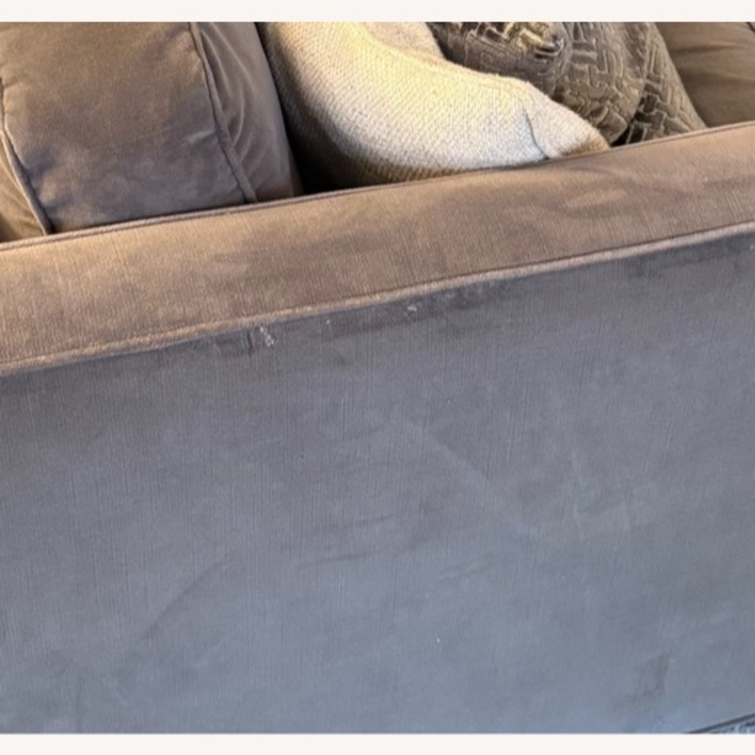 Todd Hase Velvet Upholstered Sofa - image-4