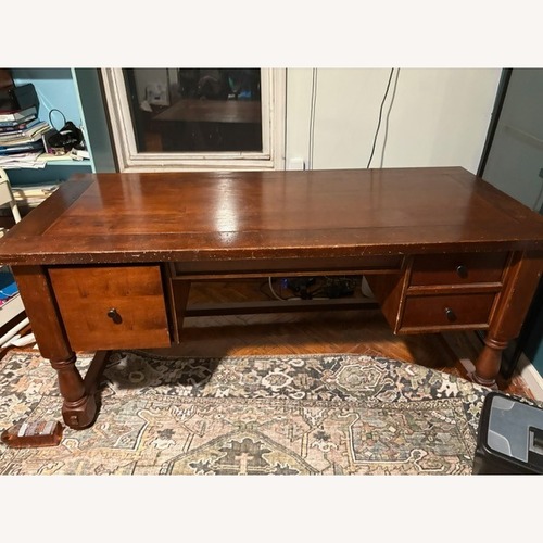 Used Antique Wooden Executive Desk for sale on AptDeco