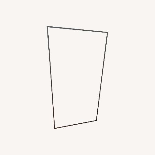 Used Glass and Grey Hanging Wall Mirror for sale on AptDeco