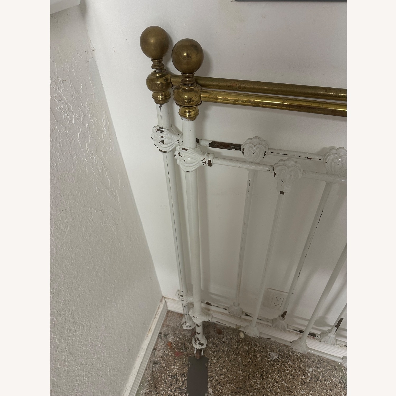 Antique Twin Brass Bed Headboards - image-2