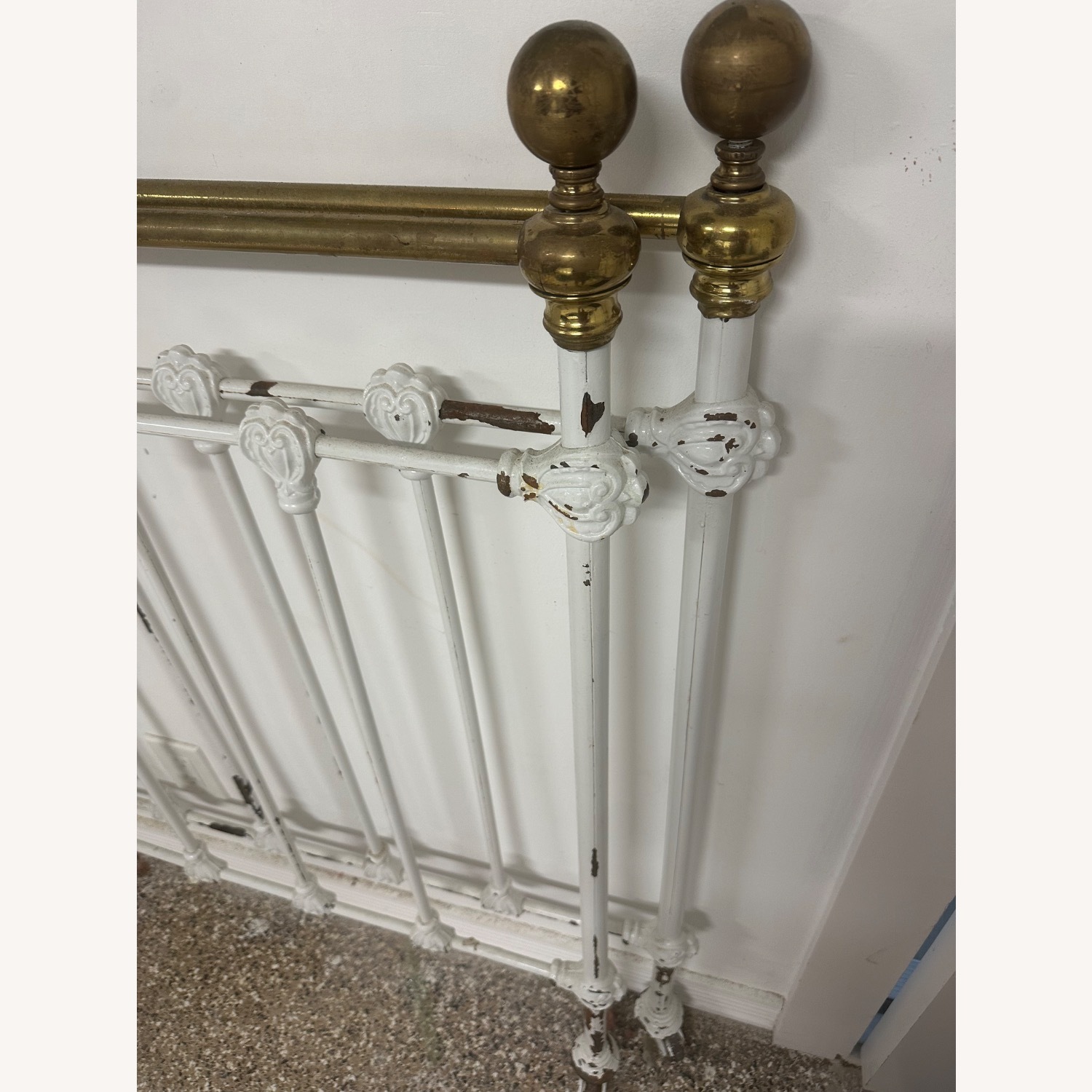 Antique Twin Brass Bed Headboards - image-7