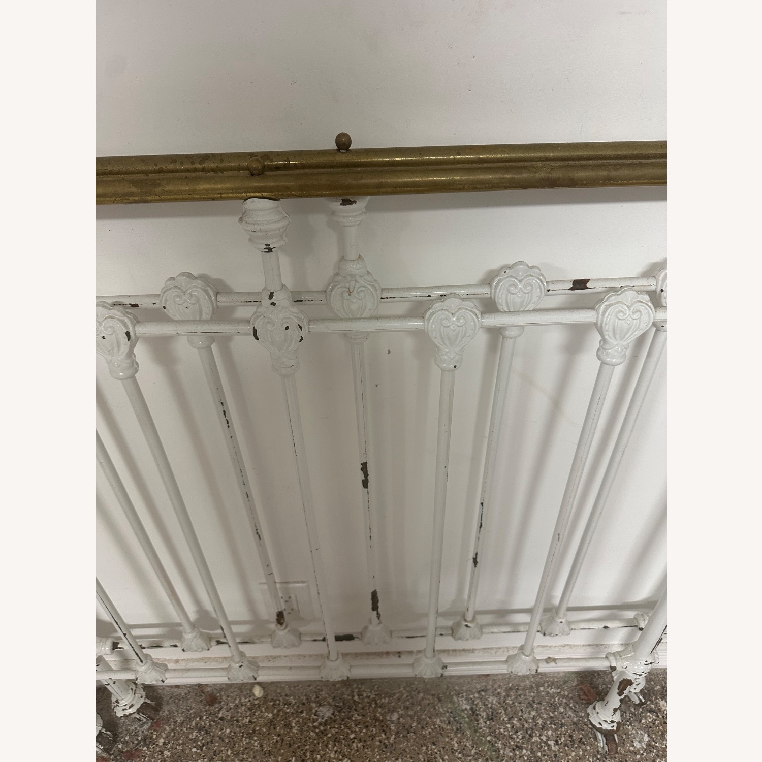 Antique Twin Brass Bed Headboards - image-4