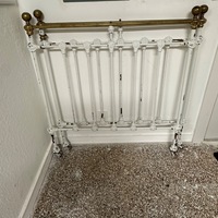 Antique Twin Brass Bed Headboards