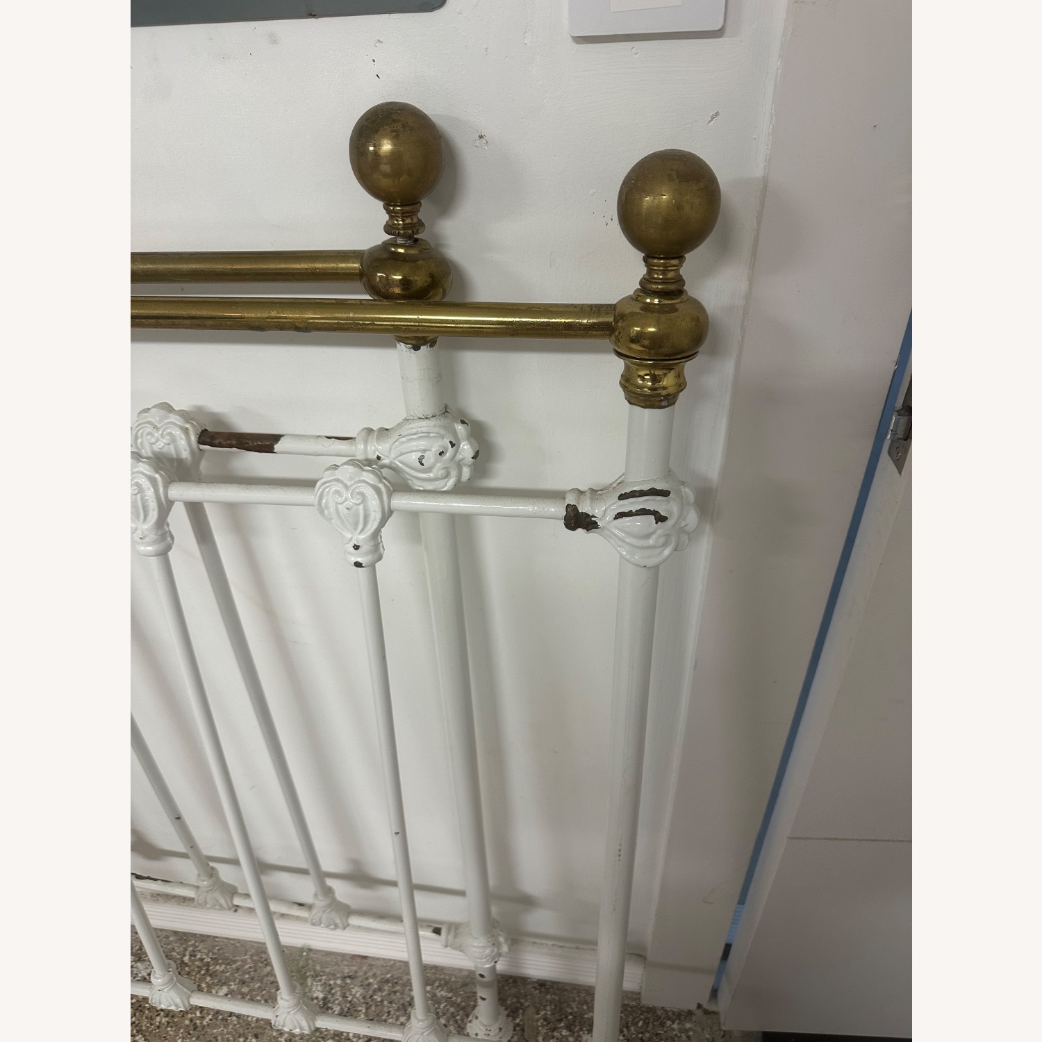 Antique Twin Brass Bed Headboards - image-3