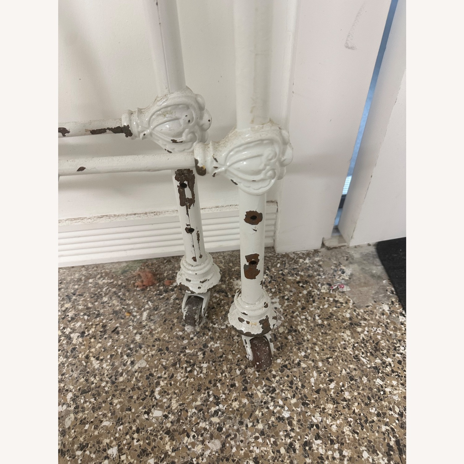 Antique Twin Brass Bed Headboards - image-1