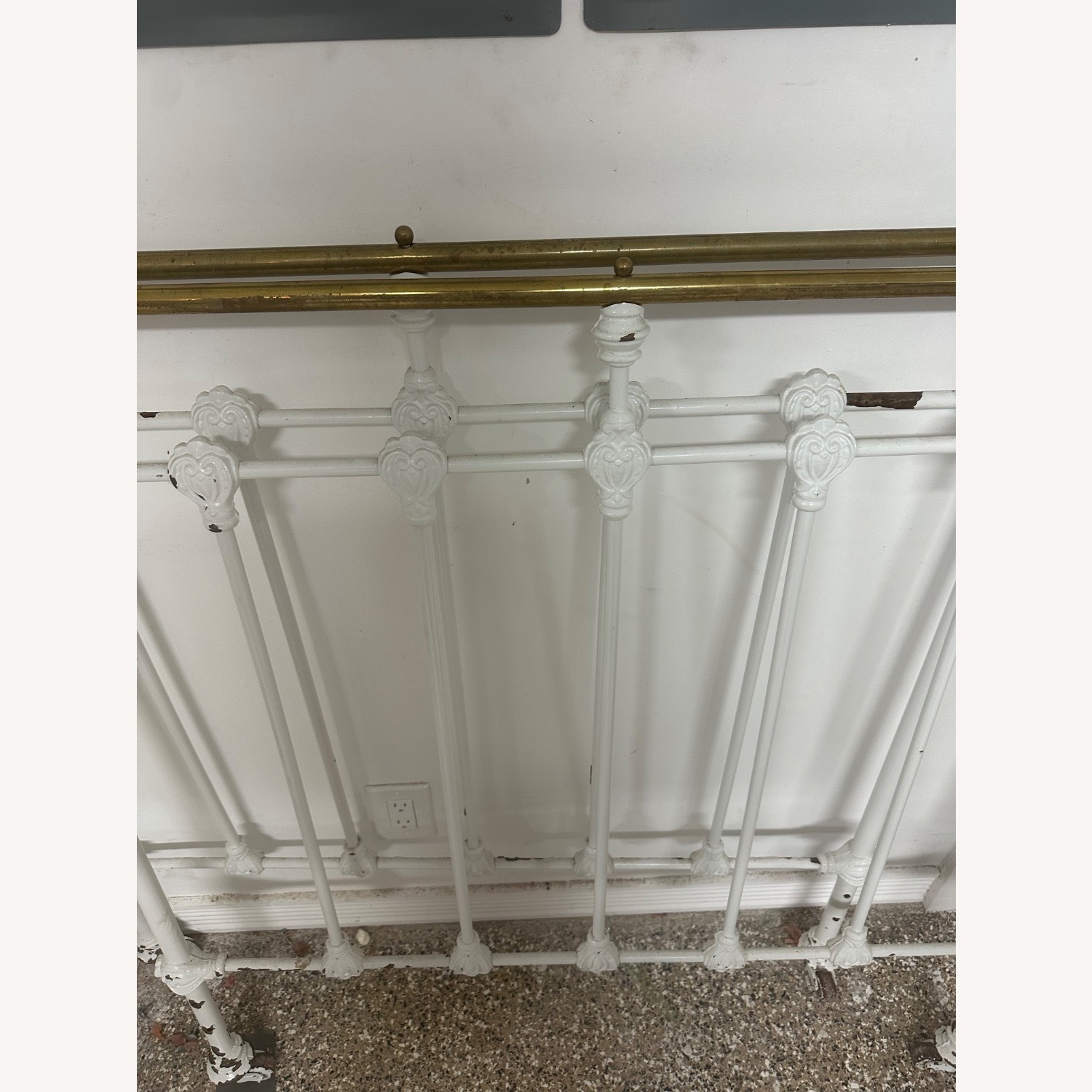 Antique Twin Brass Bed Headboards - image-5