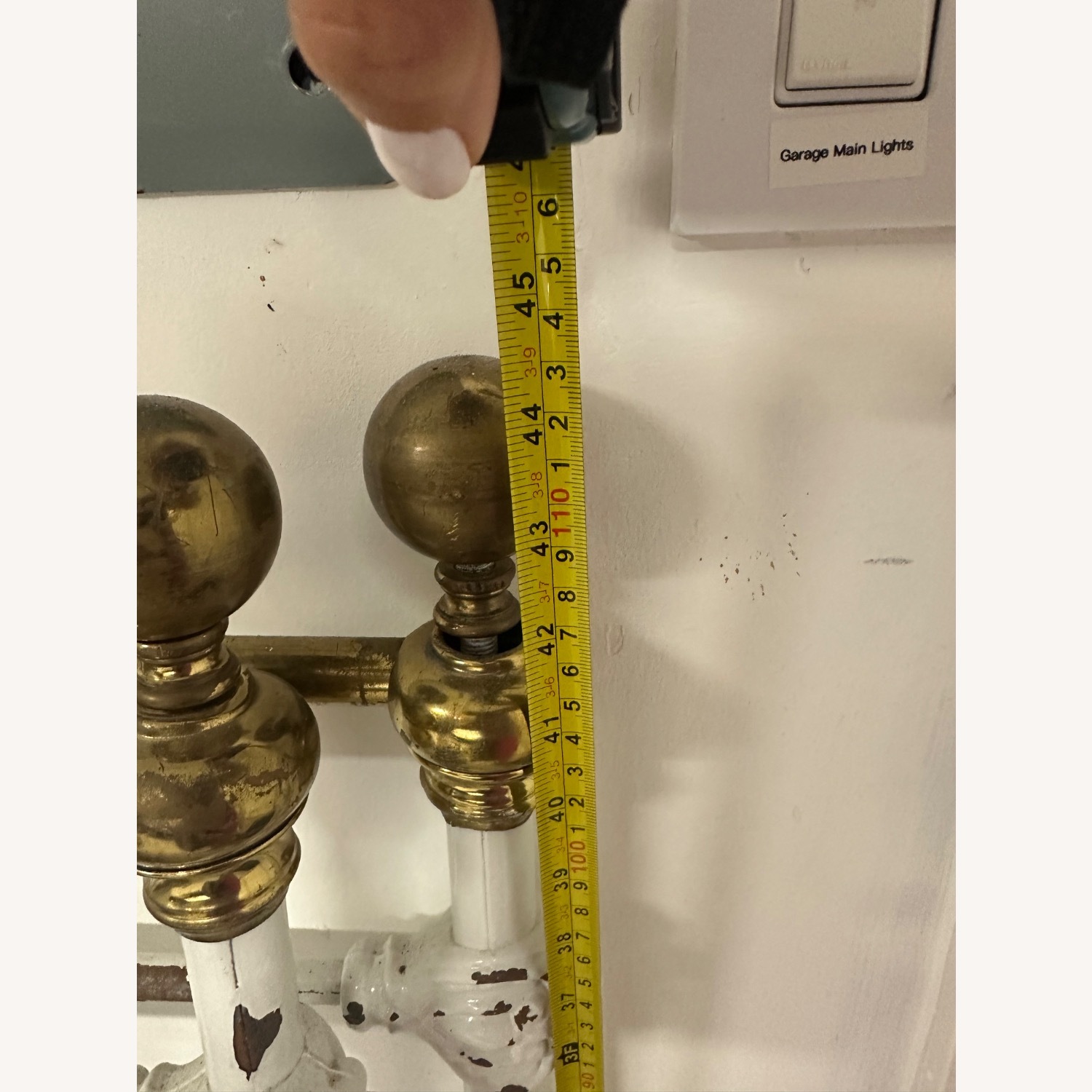 Antique Twin Brass Bed Headboards - image-8