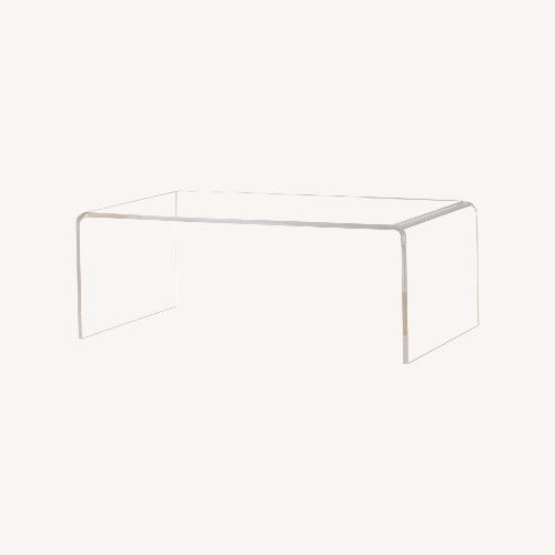 Used CB2 Peekaboo 44" Acrylic Tall Coffee Table for sale on AptDeco