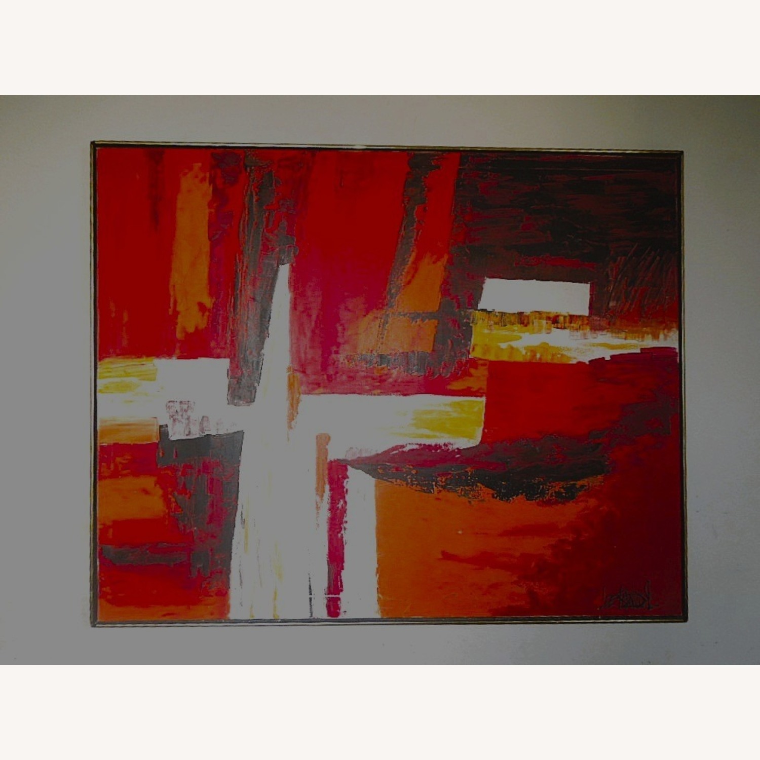 HUGE 48X61" 1970s Lee Reynolds Oil Painting - image-1