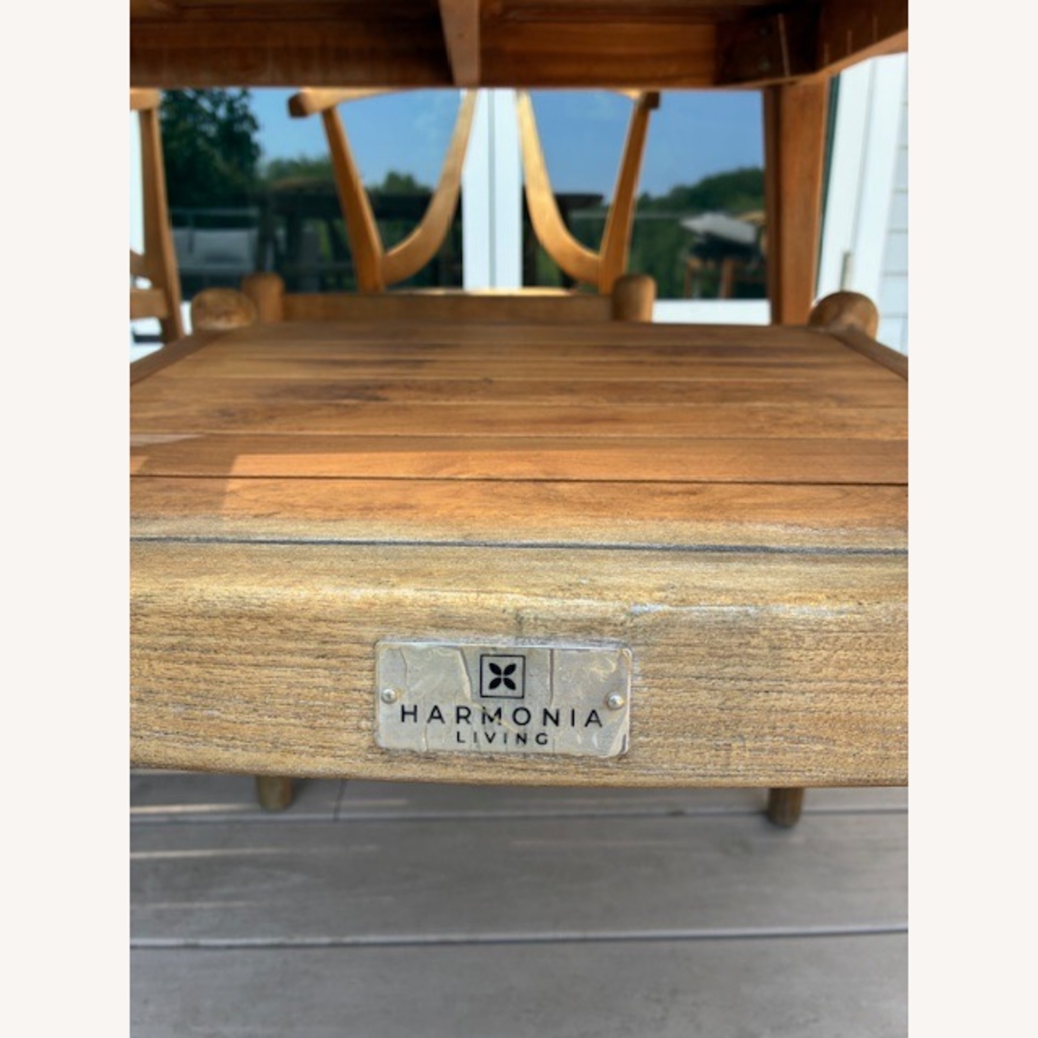 Teak 5 piece Outdoor Table Set  - image-5