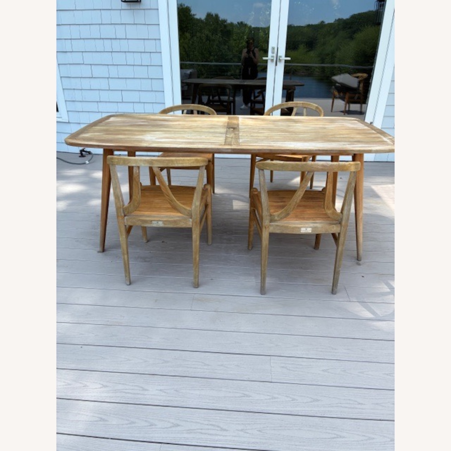 Teak 5 piece Outdoor Table Set  - image-6