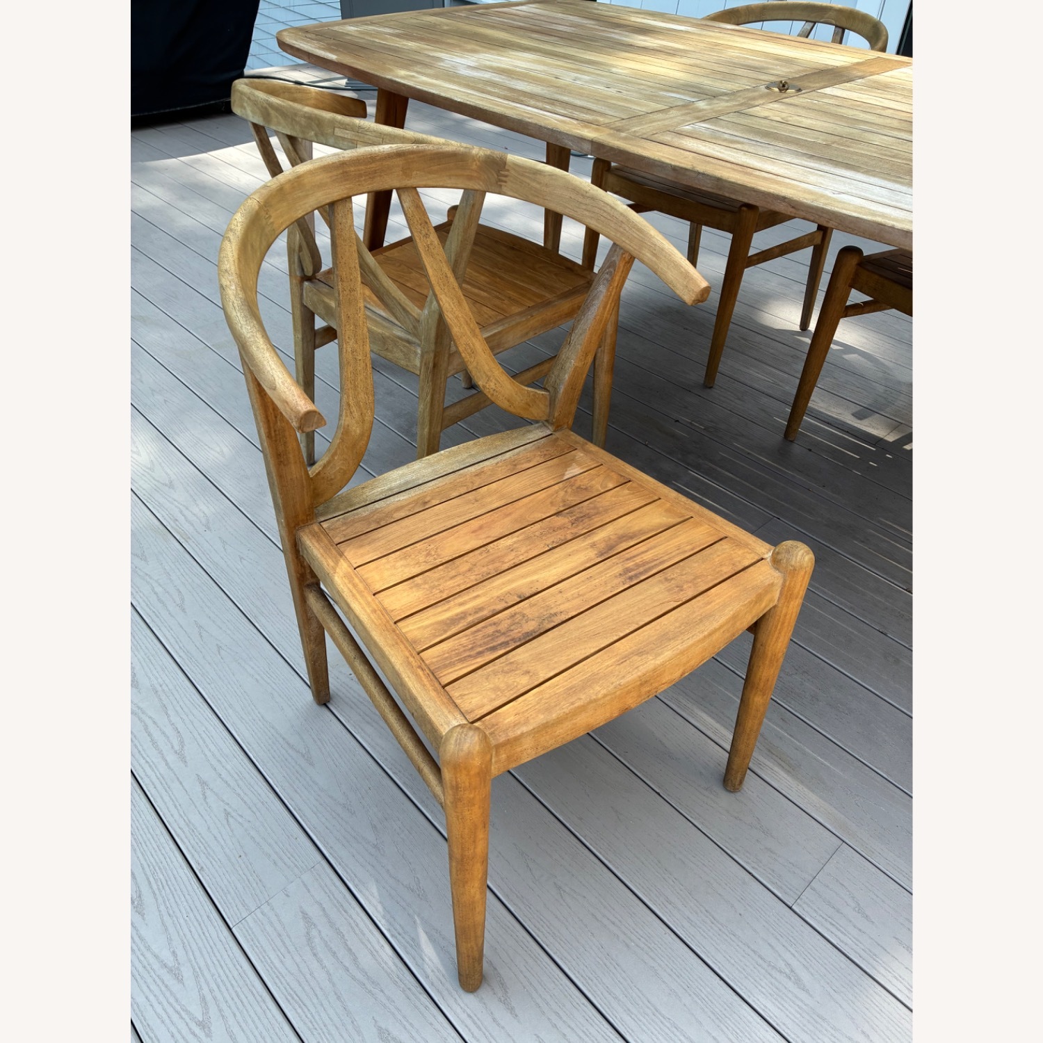 Teak 5 piece Outdoor Table Set  - image-3