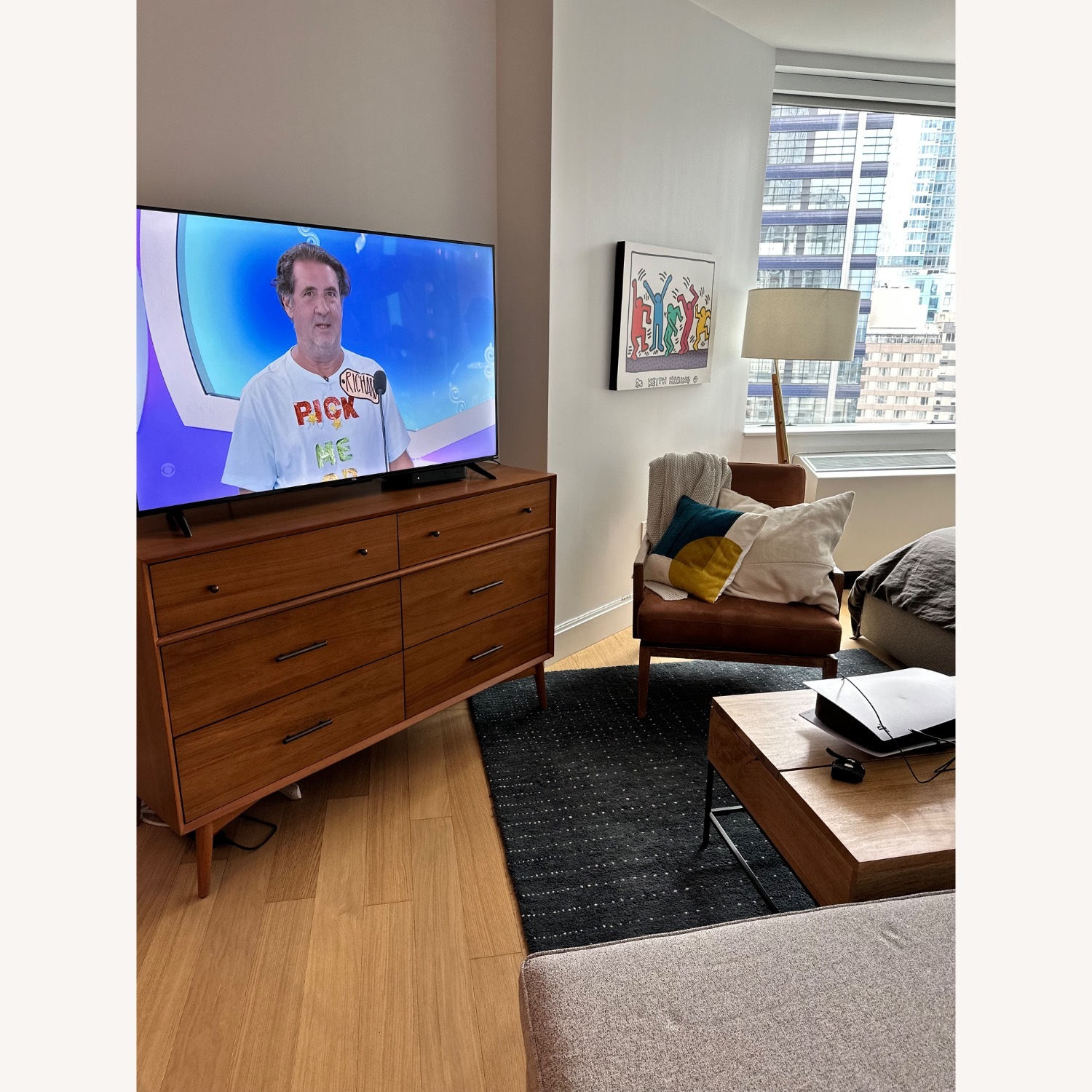  Mid-Century 6-Drawer Dresser 56", Acorn - image-2