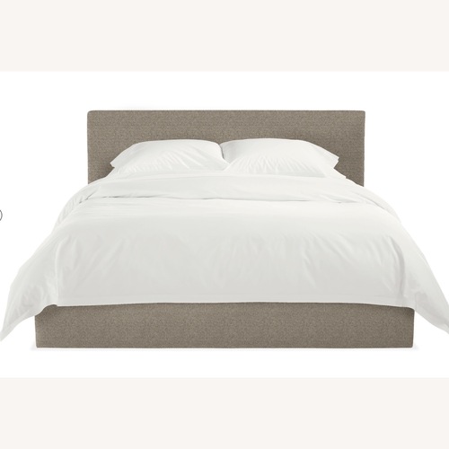 Used Wyatt Queen Bed in Arin Gray Fabric  for sale on AptDeco