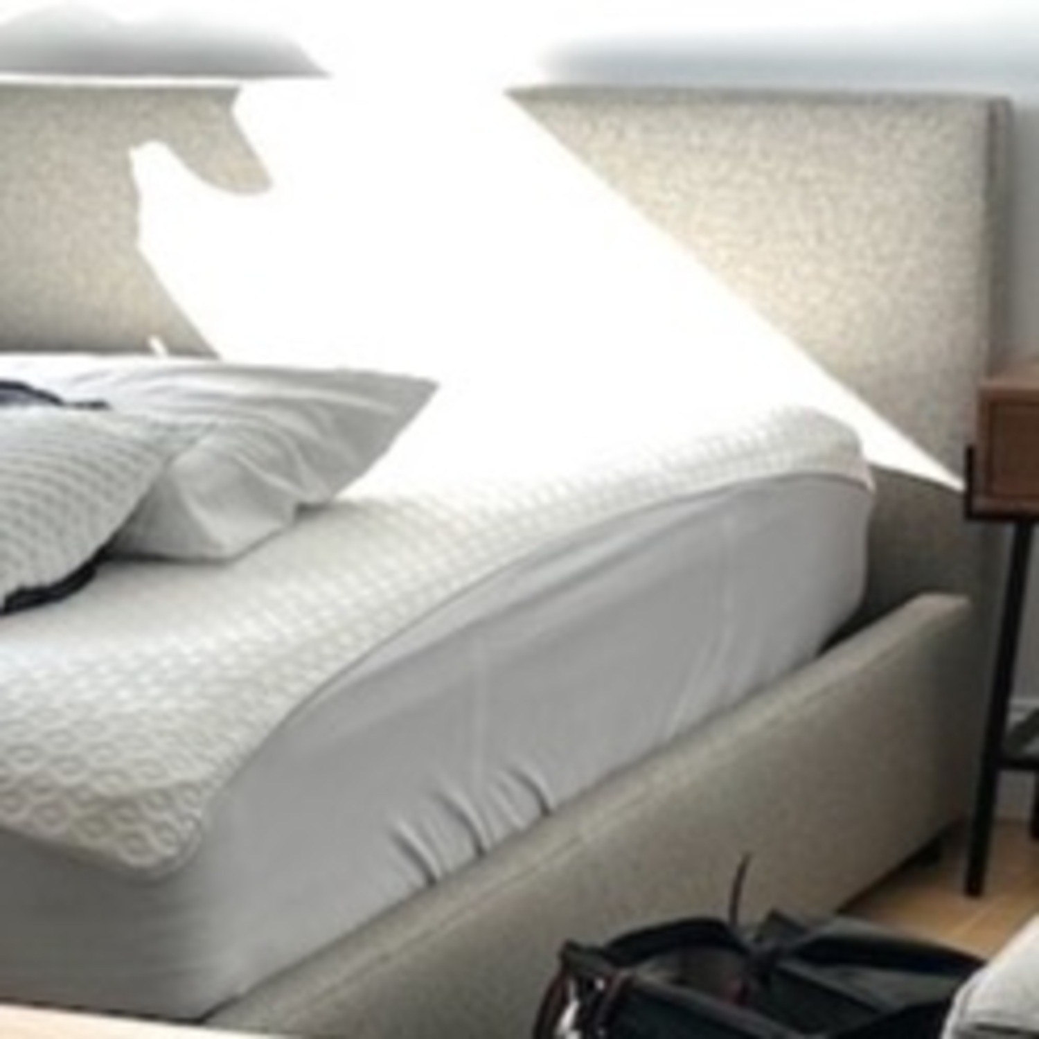Wyatt Queen Bed in Arin Gray Fabric  - image-3