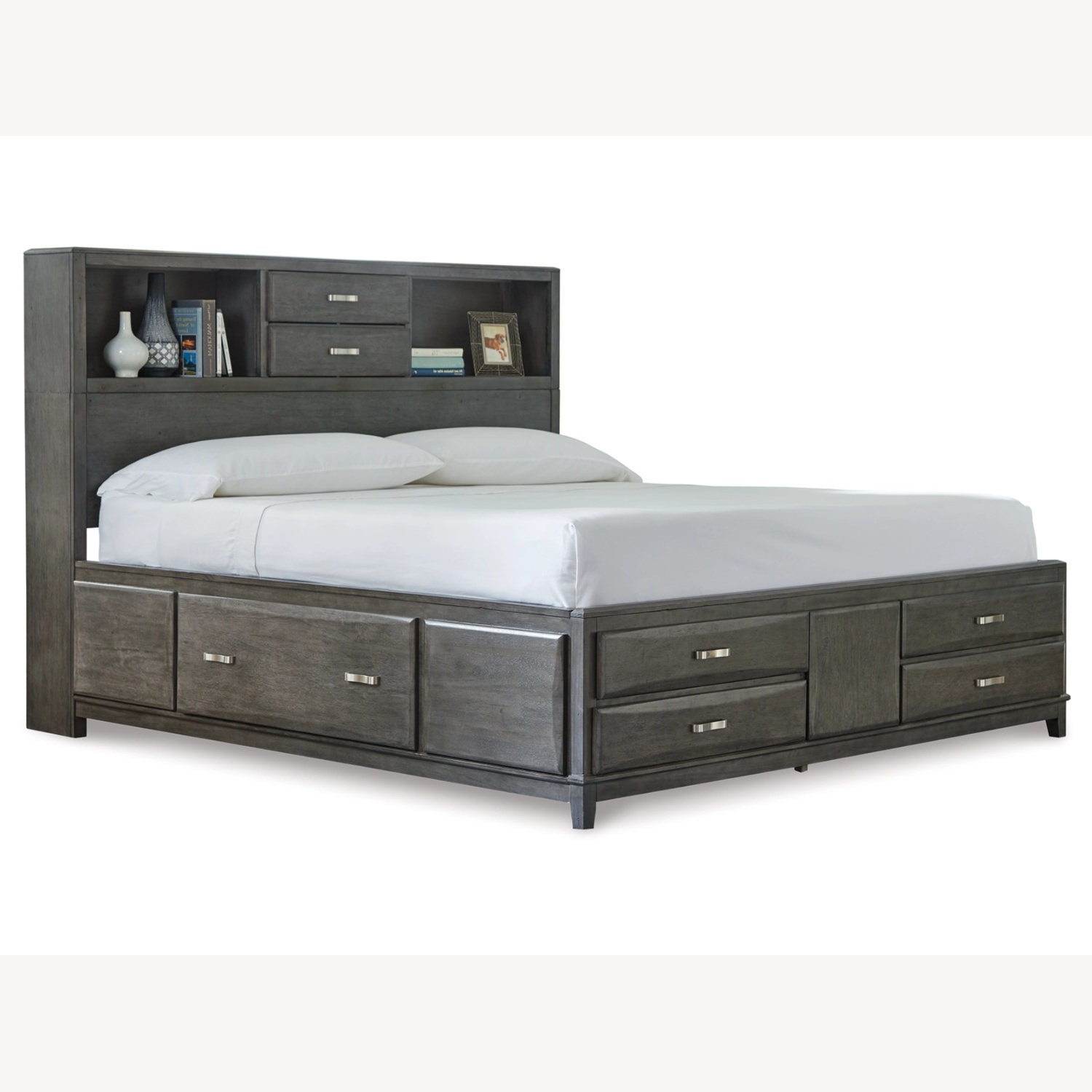 Caitbrook California King Storage Bed with 8 Drawers - image-0