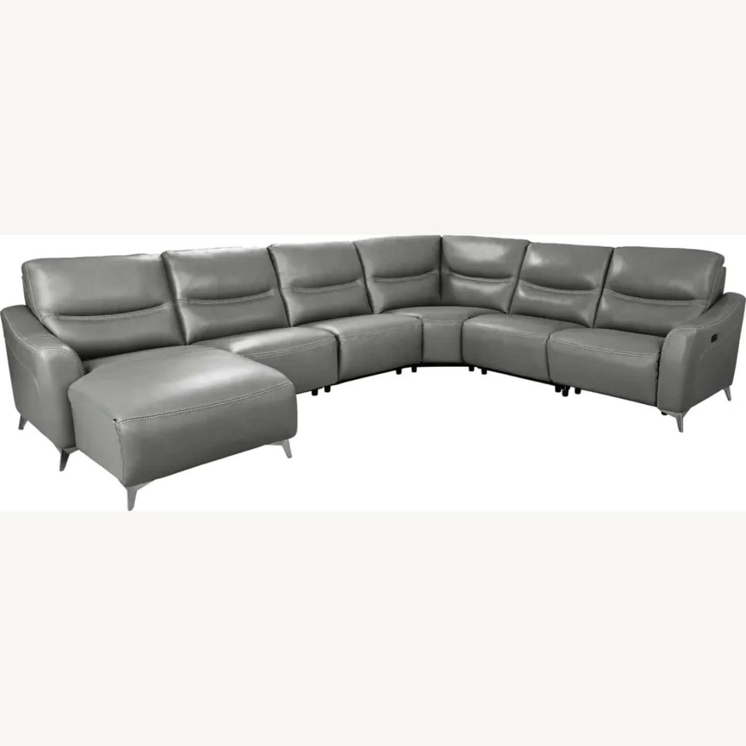 Aqua Leather Sectional  - image-4