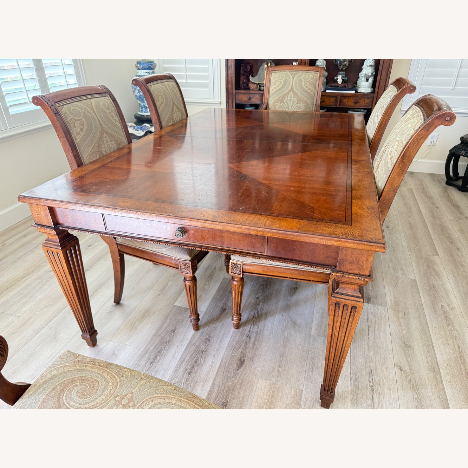 Ethan Allen Burlwood Extendable Dining Table - image-2