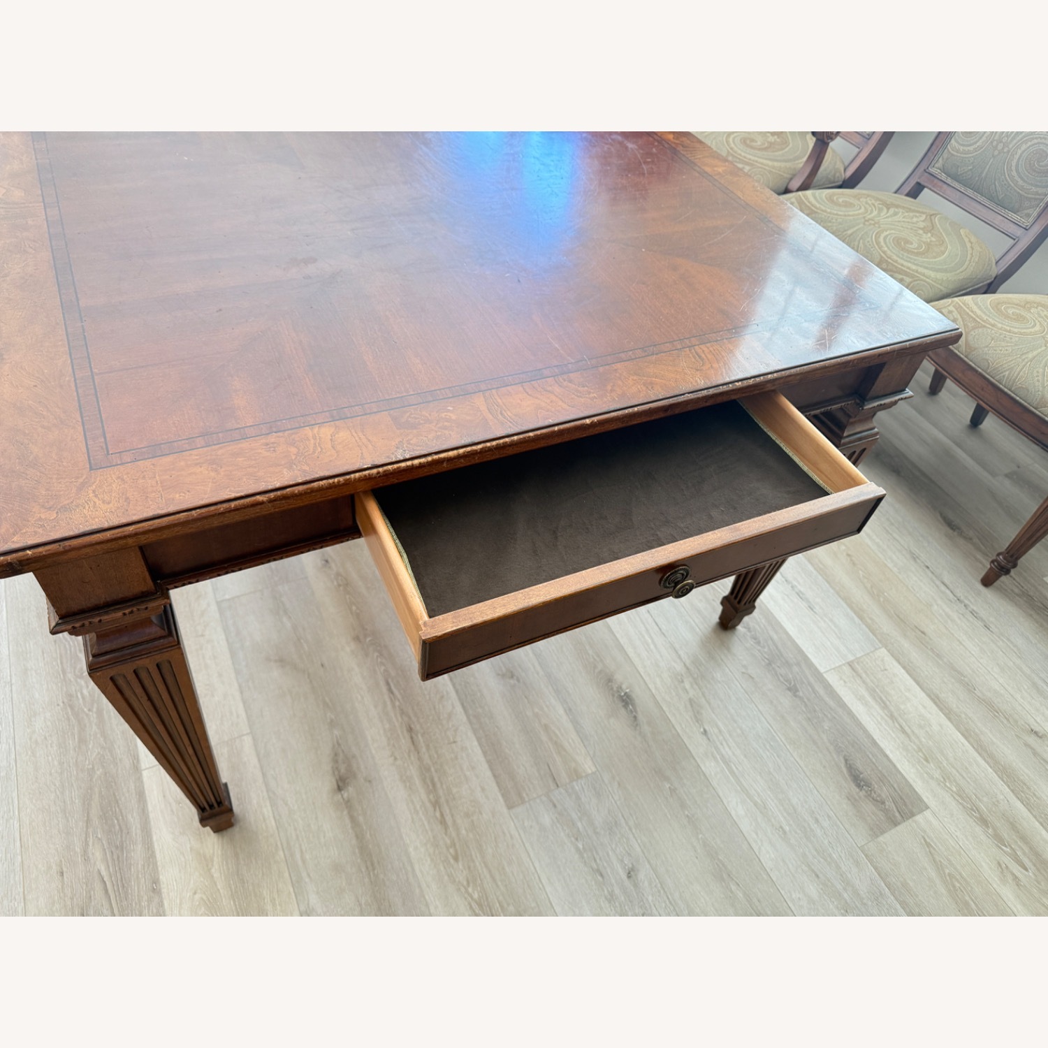 Ethan Allen Burlwood Extendable Dining Table - image-4