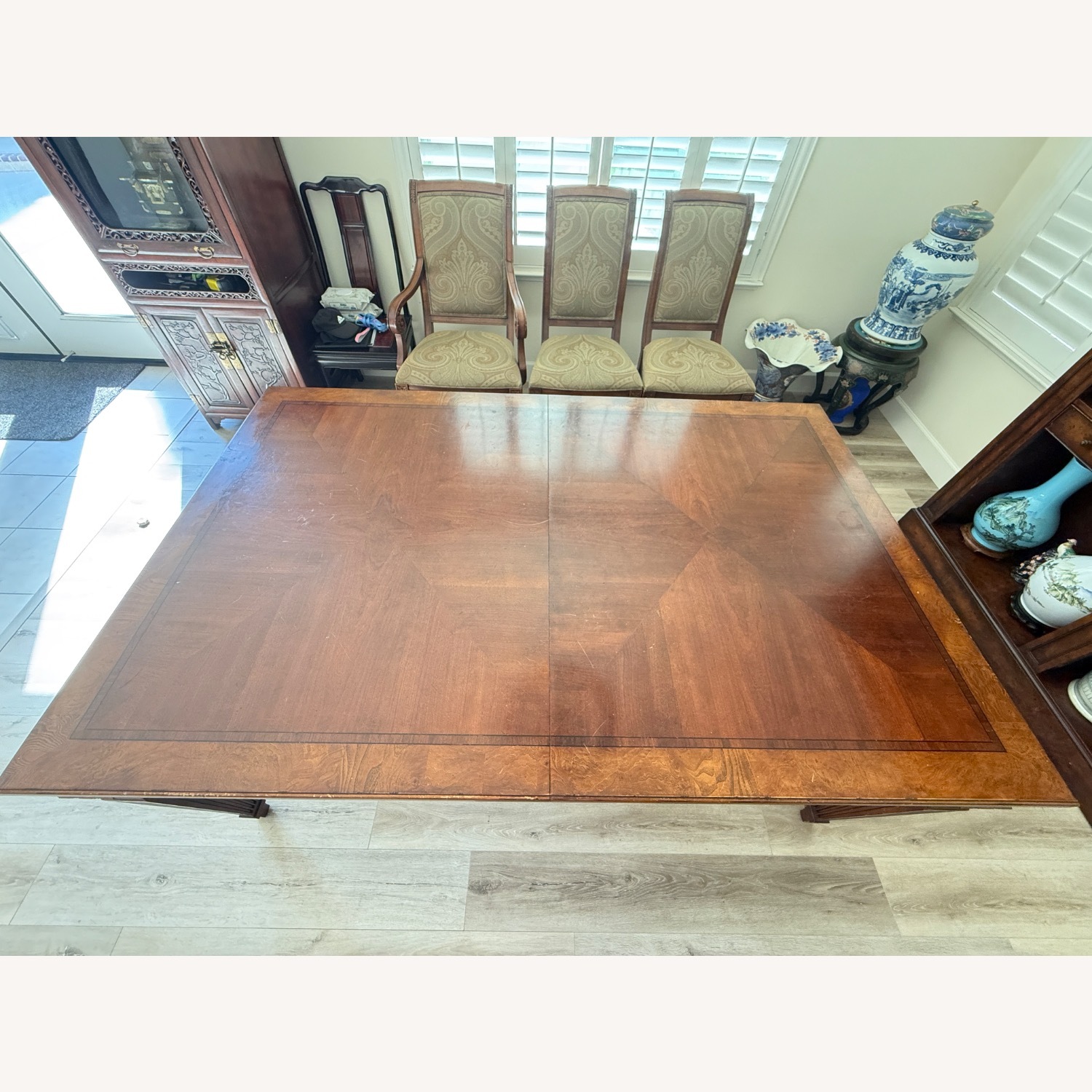 Ethan Allen Burlwood Extendable Dining Table - image-3