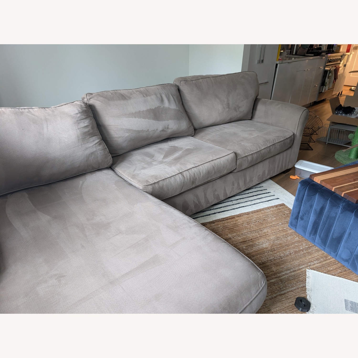 Grey Couch with Chaise - image-2