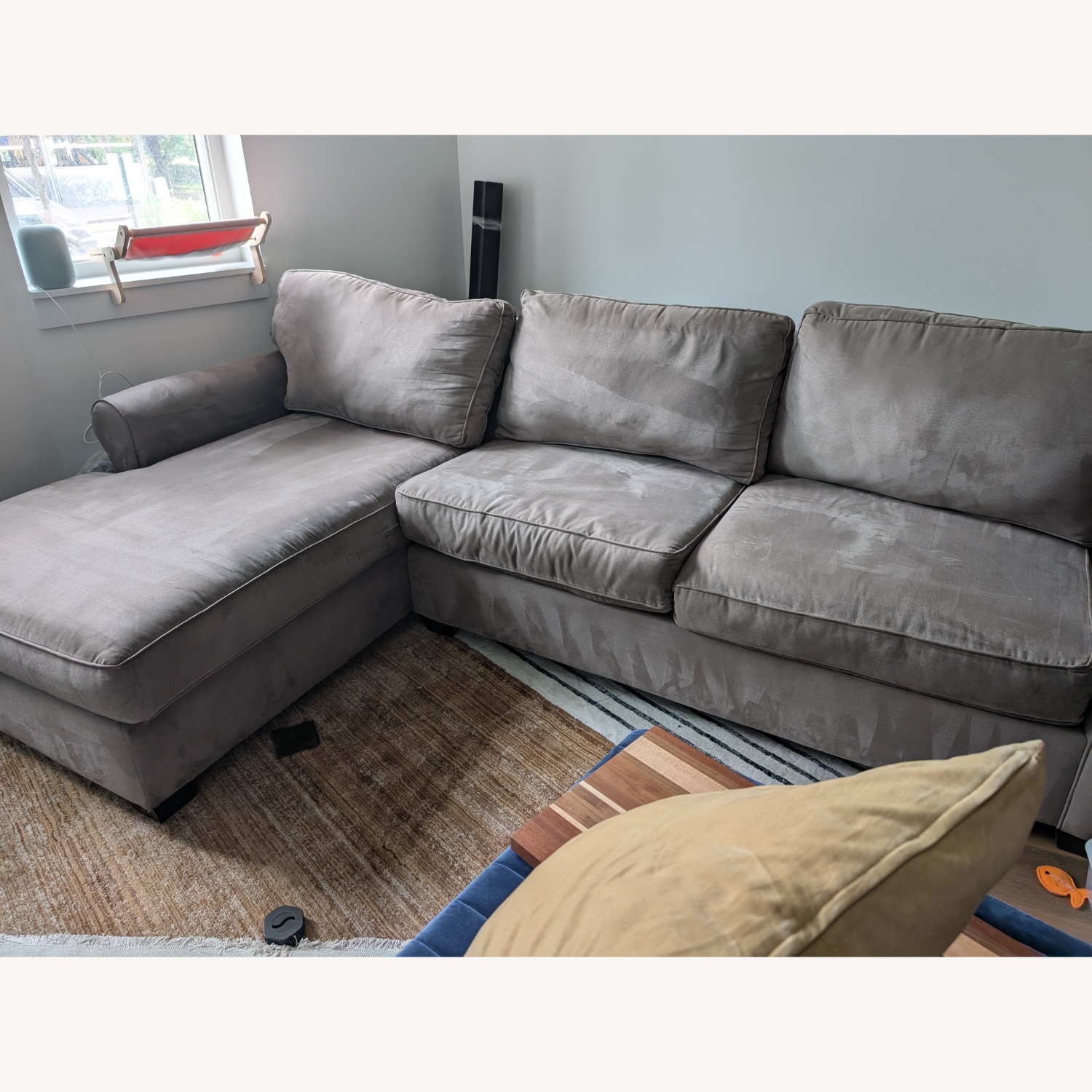 Grey Couch with Chaise - image-1