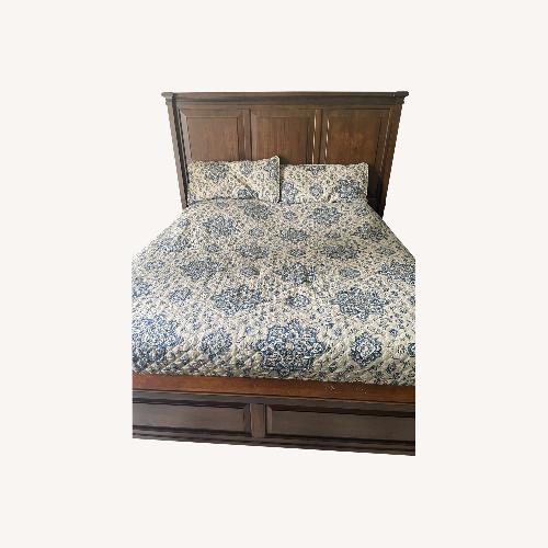 Used ASF Brown King Bed for sale on AptDeco