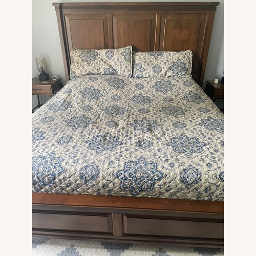 Used ASF Brown King Bed for sale on AptDeco