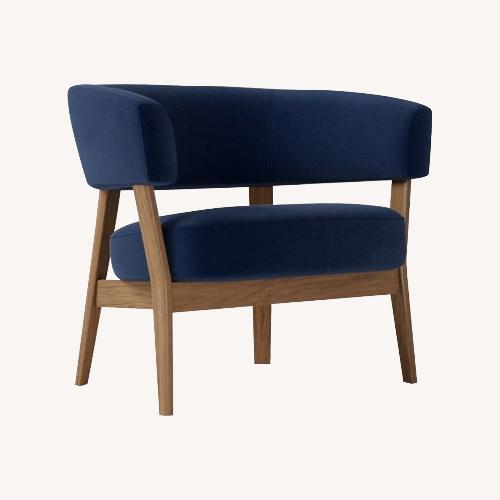 Used Midnight Linen Juno Chair for sale on AptDeco