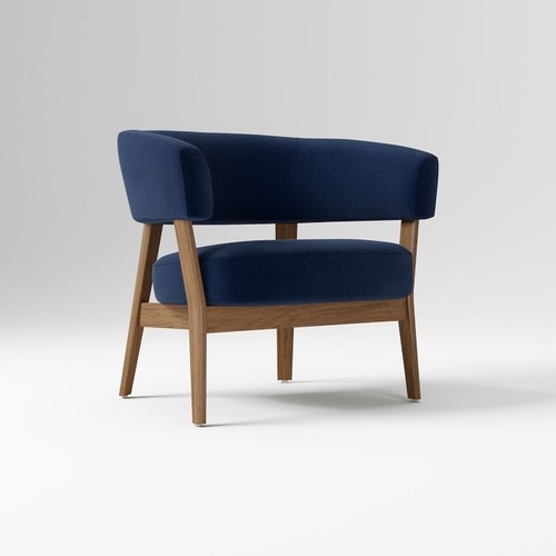 Used Midnight Linen Juno Chair for sale on AptDeco